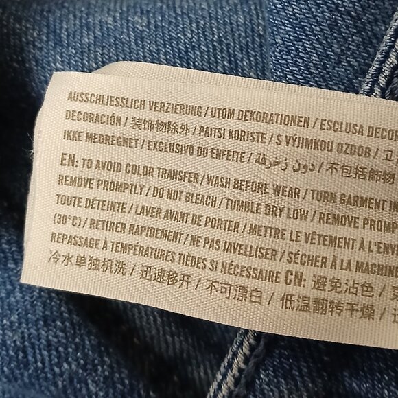 Hollister Jeans Size 28 Ultra High Rise Mom Ankle Crop Patchwork Denim - Picture 9 of 9